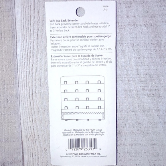 Soft bra back extender in white new in package - Picture 3 of 3